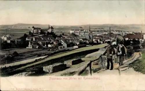 Ak Mylau Reichenbach im Vogtland, Panorama, Kaiserschloss