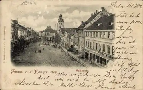 Ak Königslutter am Elm, Marktplatz