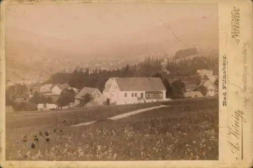 Kabinett Foto Świeradów Zdrój Bad Flinsberg Schlesien, Totalansicht