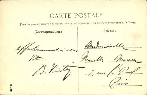 Lied Ak L'Etoile d'Amour, Text von C. Fallot, Musik von Paul Delmet