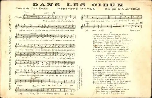 Lied Ak Dans les Cieux, Leon Joreb, Alteirac