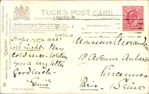 Ak London, The King inspecting the Yeomen of the Guard