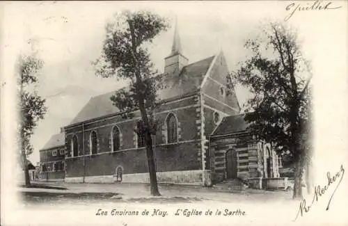 Ak Huy Wallonien Lüttich, La Sarthe, Kirche