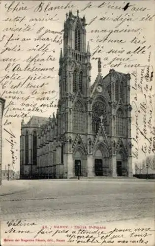 Ak Nancy Meurthe et Moselle, Kirche St. Pierre