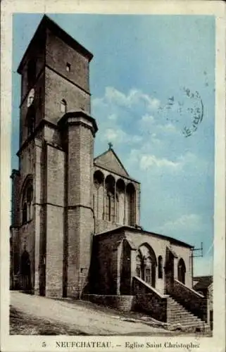 Ak Neufchâteau Lothringen Vosges, Kirche St. Christophe