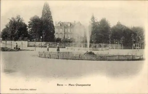 Ak Brive la Gaillarde Corrèze, Place Champanatier