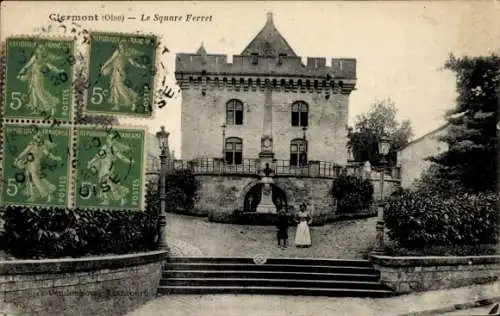 Ak Clermont Oise, Le Square Ferret