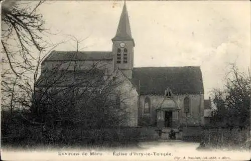 Ak Ivry-le-Temple Oise, Eglise