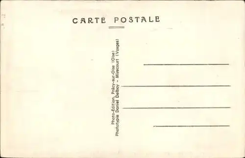 Ak Notre Dame du Thil Oise, Entree du Pays, Route venant de Beauvais