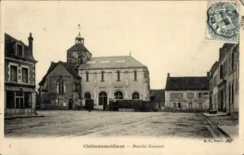 Ak Chateaumeillant Cher, Marche Couvert