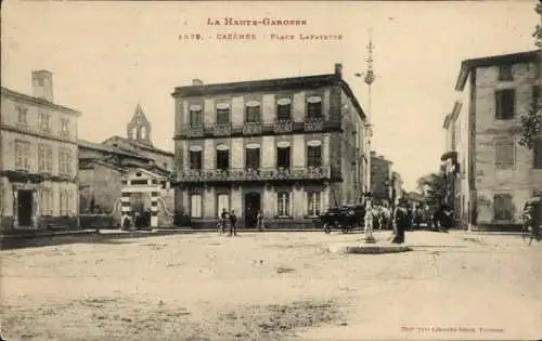 Ak Cazères sur Garonne Haute Garonne, Place Lafayette