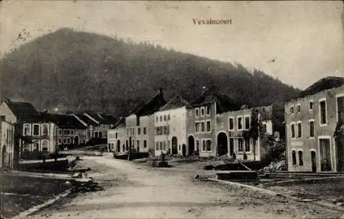 Ak Vexaincourt Vosges, Teilansicht, Trümmergebäude