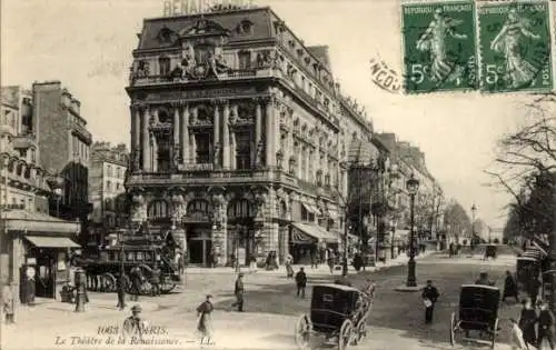 Ak Paris X., Théâtre de la Renaissance und Boulevard Saint Martin