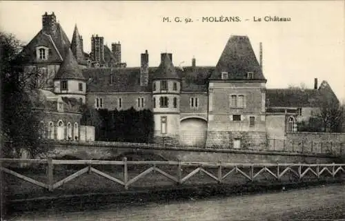 Ak Moleans Eure et Loir, Schloss