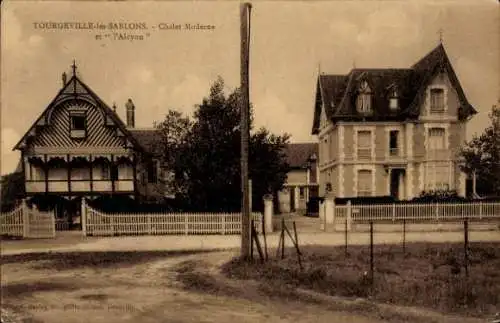 Ak Tourgéville les Sablons Calvados,  Chalet Moderne, l'Alcyon