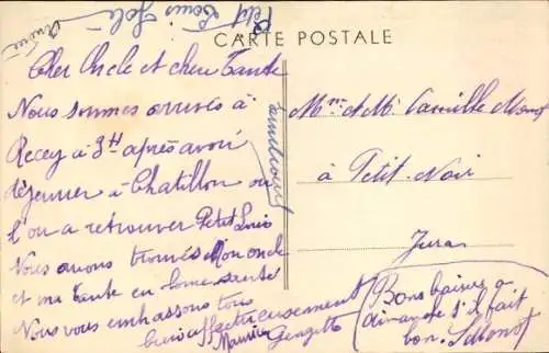 Ak Recey sur Ource Côte d'Or, L'ancienne Chartreuse de Lugny, vue interieure