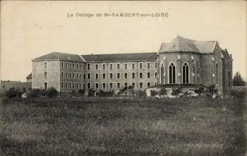 Ak Saint Rambert sur Loire Loire, Le College