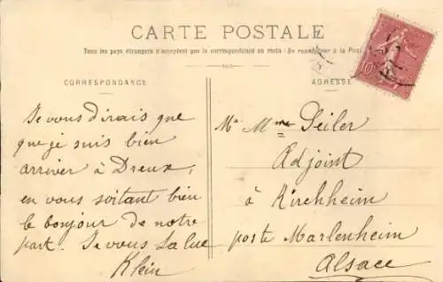 Ak Dreux Eure et Loir, Bureau de Poste