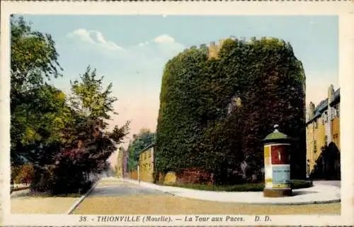 Ak Thionville Diedenhofen Lothringen Moselle, La Tour aux Puces