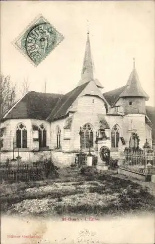 Ak Saint Ouen Marne, Kirche