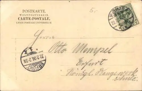 Ak Weimar in Thüringen, Herderplatz, Kirche