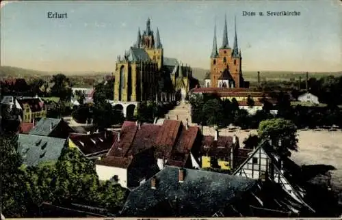 Ak Erfurt in Thüringen, Dom, Severikirche