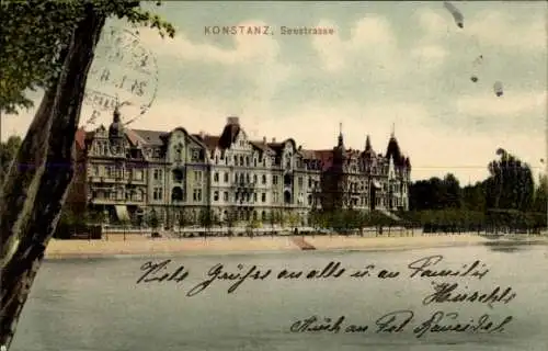 Ak Konstanz am Bodensee, Seestraße