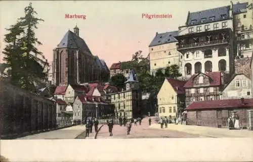 Ak Marburg an der Lahn, Pilgrimstein
