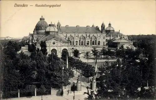 Ak Dresden Altstadt, Ausstellungspalast