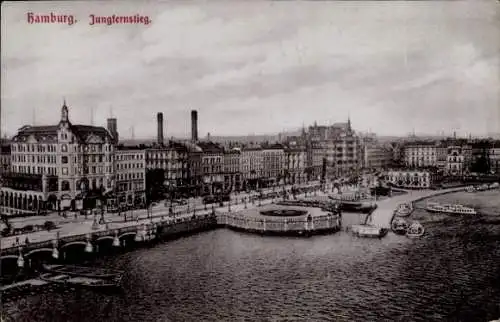 Ak Hamburg Mitte Neustadt, Jungfernstieg