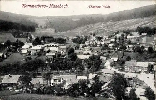Ak Kammerberg Manebach Ilmenau in Thüringen, Gesamtansicht