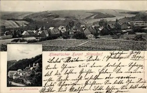 Ak Allersdorf Großbreitenbach in Thüringen, Bad Finkenmühle, Sanatorium Finkenmühle