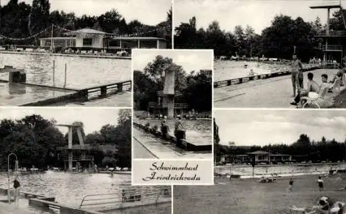 Ak Friedrichroda im Thüringer Wald, Schwimmbad