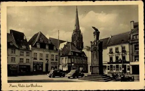 Ak Moers am Niederrhein, Platz der Wachau