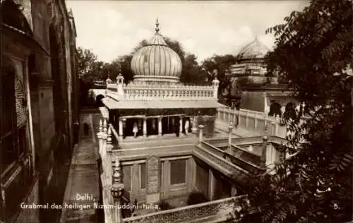 Ak Delhi Indien, Blick auf das Grabmal des heiligen Nizam Uddini Tulia