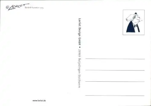 Künstler Ak Loriot, Mit Ihnen teilt meine Ente das Wasser nicht