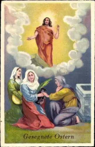 Ak Glückwunsch Ostern, Jesus, Frauen
