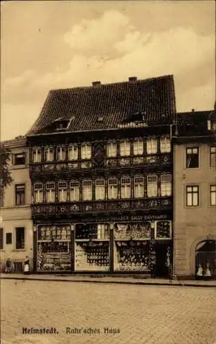 Ak Helmstedt in Niedersachsen, Rahrsches Haus, Geschäft Sally Baumann