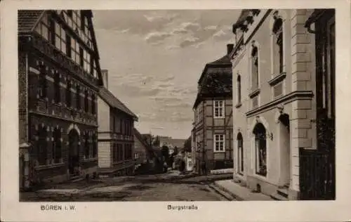 Ak Büren in Westfalen, Burgstraße