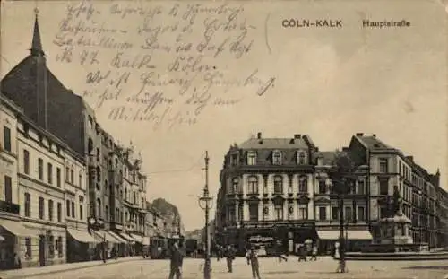 Ak Kalk Köln am Rhein, Hauptstraße