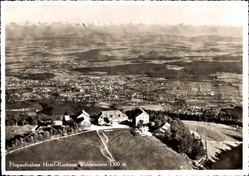 Ak Kanton Solothurn, Flugbild, Hotel-Kurhaus Weißenstein