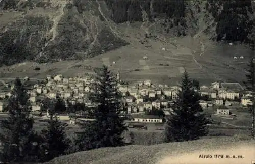 Ak Airolo Kanton Tessin Schweiz, Gesamtansicht