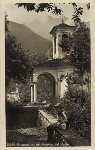 Ak Brissago Lago Maggiore Kanton Tessin, Madonna del Monte