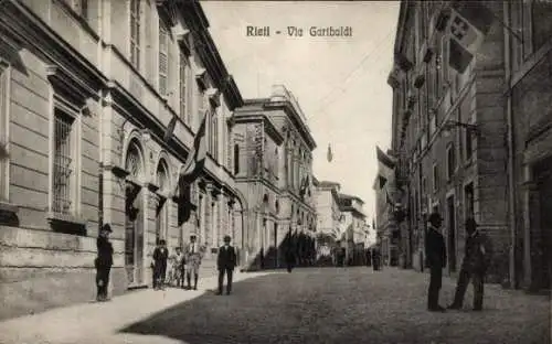 Ak Rieti Lazio, Via Garibaldi