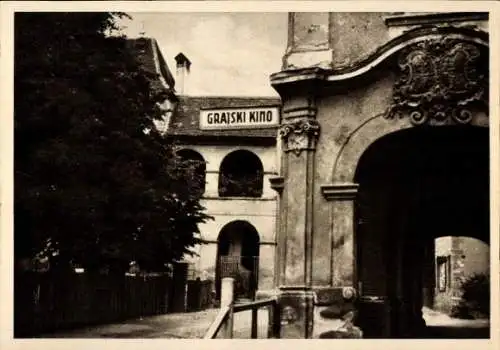 Ak Maribor Marburg an der Drau Slowenien, Grajski Kino, altes Schloss