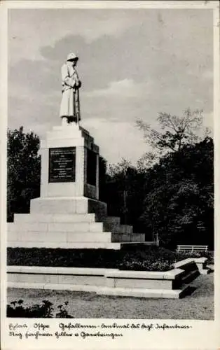 Ak Bagrationowsk Preußisch Eylau Ostpreußen, Gefallenen-Denkmal