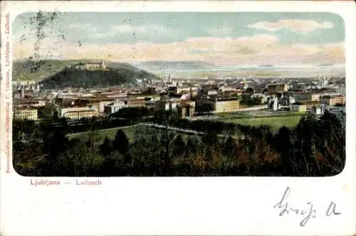 Ak Ljubljana Laibach Slowenien, Gesamtansicht