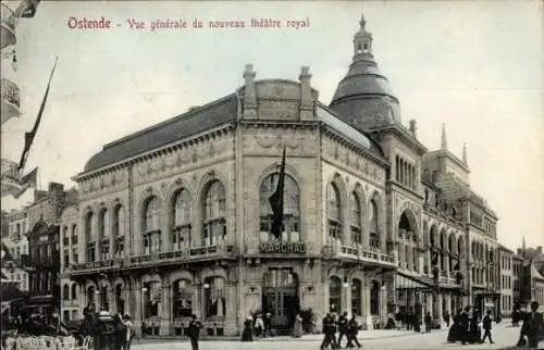 Ak Oostende Ostende Westflandern, Theater Royal