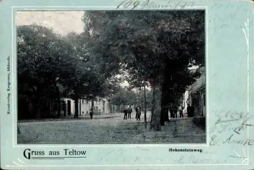 Passepartout Ak Teltow in Brandenburg, Hohensteinweg