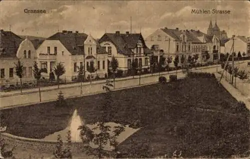 Ak Gransee in Brandenburg, Mühlenstraße